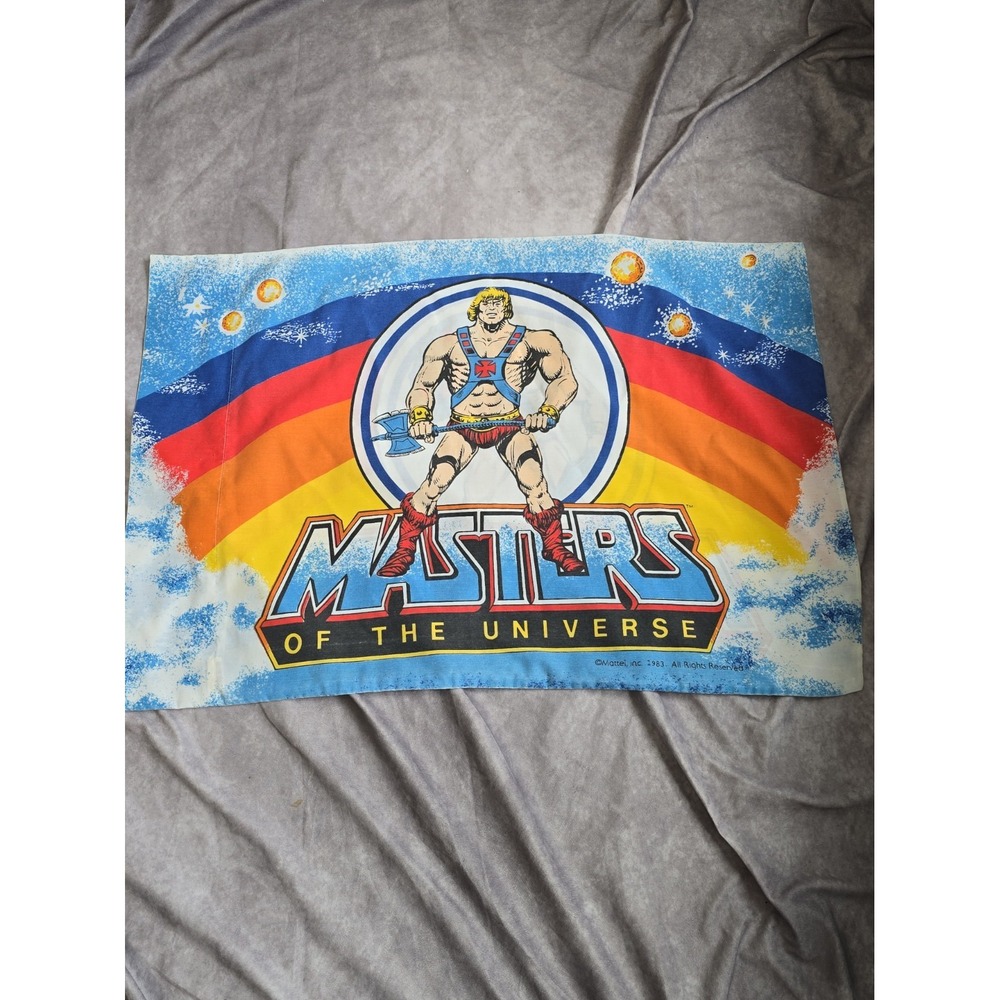 Vintage 1983 Masters Of The Universe   He-Man Pillowcase